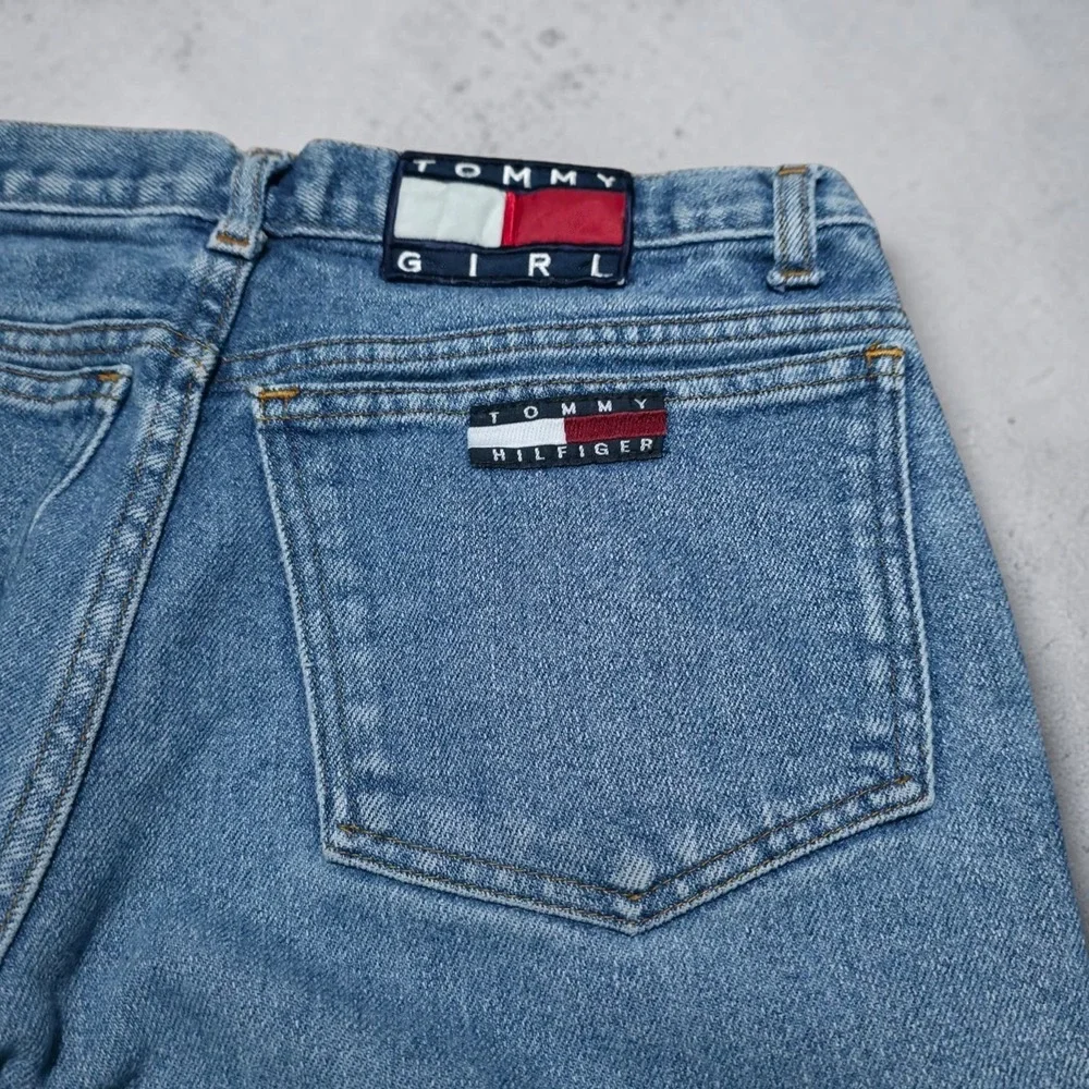Vintage 90s Y2K Tommy‎ Jeans Women's Blue Tommy Girl Size 30 x 27 Pants